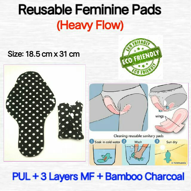 washing cloth menstrual pads