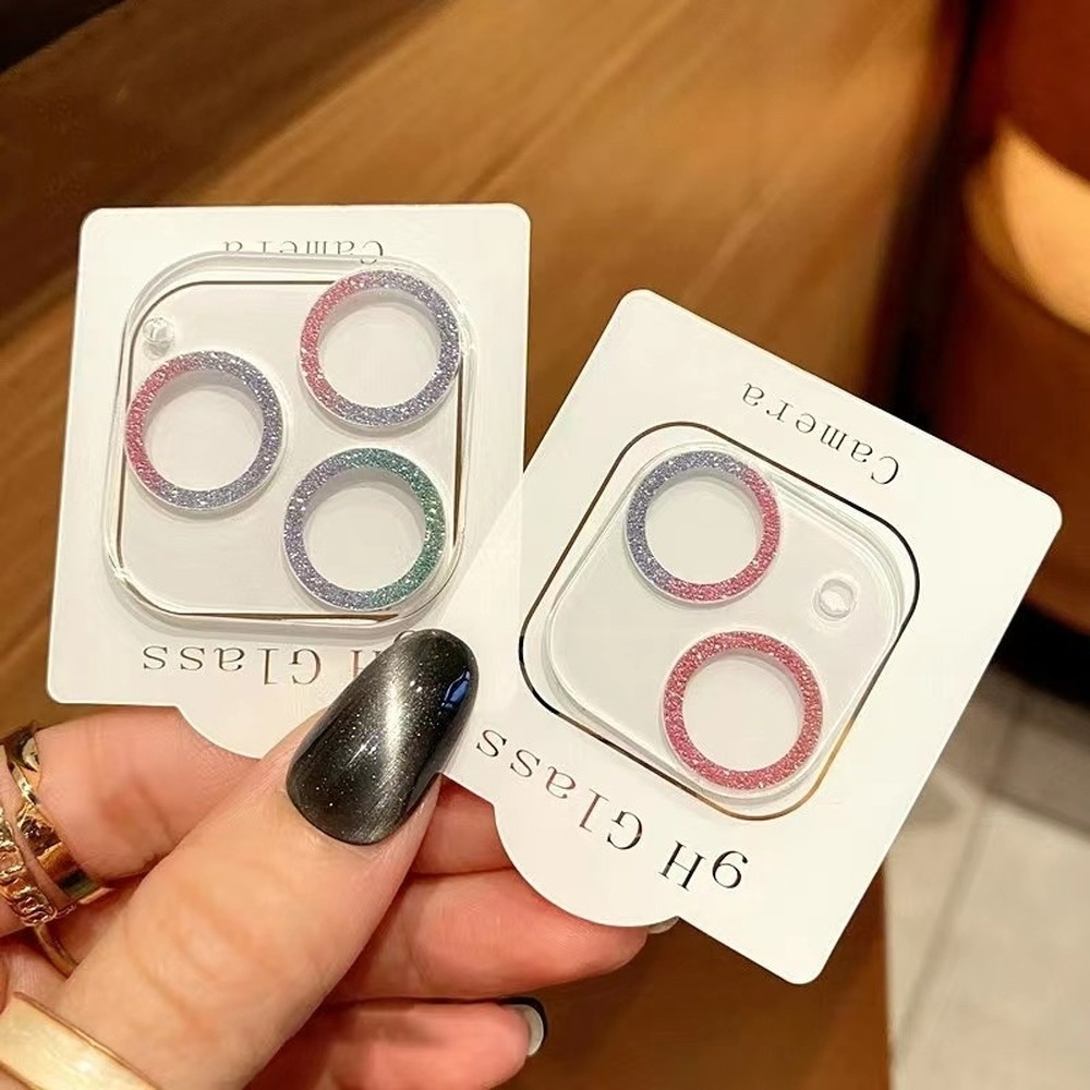 Glitter Camera Glass For iPhone 13 12 Mini 11 pro max Clear Protective Diamond Lens Screen