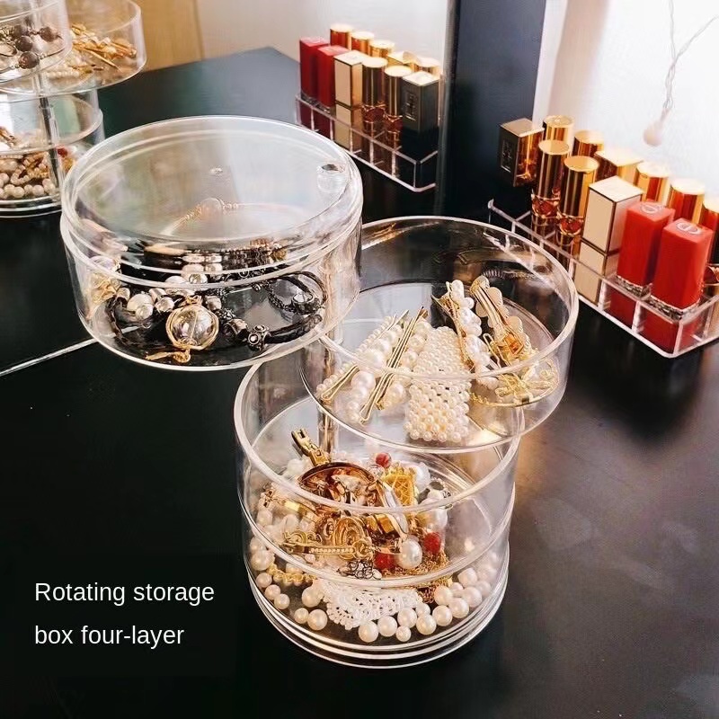 4 And 5 layer Swivel Acrylic Rotating Jewelry Box /Jewelry Organizer