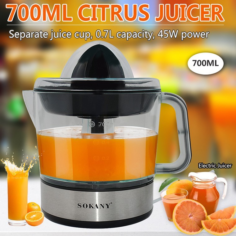 Sokany Electric Citrus Juicer Orange Juice Squeezer Press Machine Lemon
