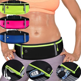 Unisex Ultra-thin Pocket Fanny Running Jogging Pack Waist Belt Bag Waterproof Portable Outdoor Sports Small Fanny Pack Bum Hip Bag