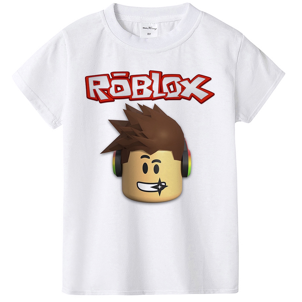 kids 3d roblox games t shirt boys cartoon 3d funny print tee tops clothes girls t shirt clothing children costume for baby dx102