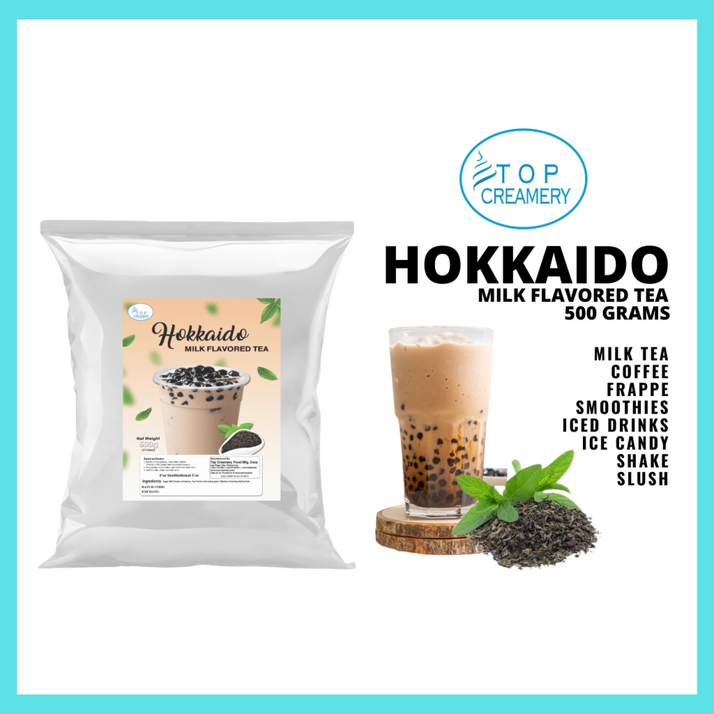 HOKKAIDO MILK TEA FLAVORED POWDER (500 G) - TOP CREAMERY | Shopee ...