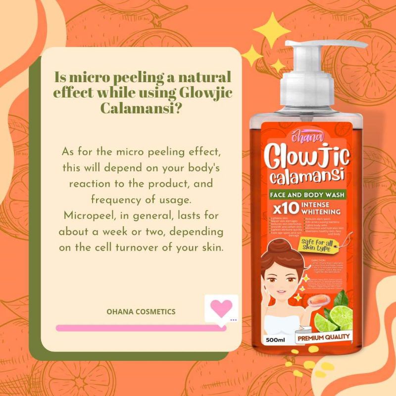 Glowjic Calamansi Face and Body Wash Shopee Philippines