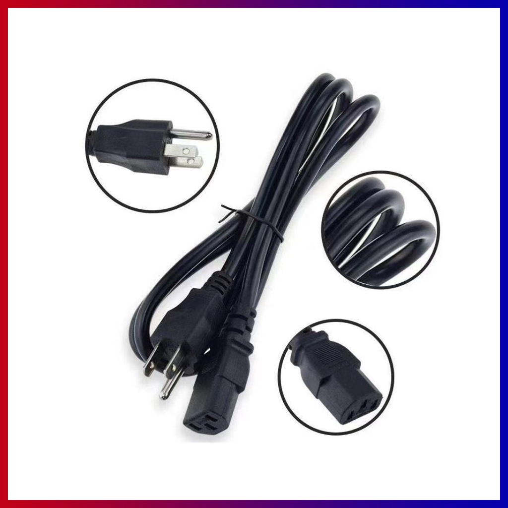 AC Power Cord 3 Pin Plug 1.5m COD Shopee Philippines