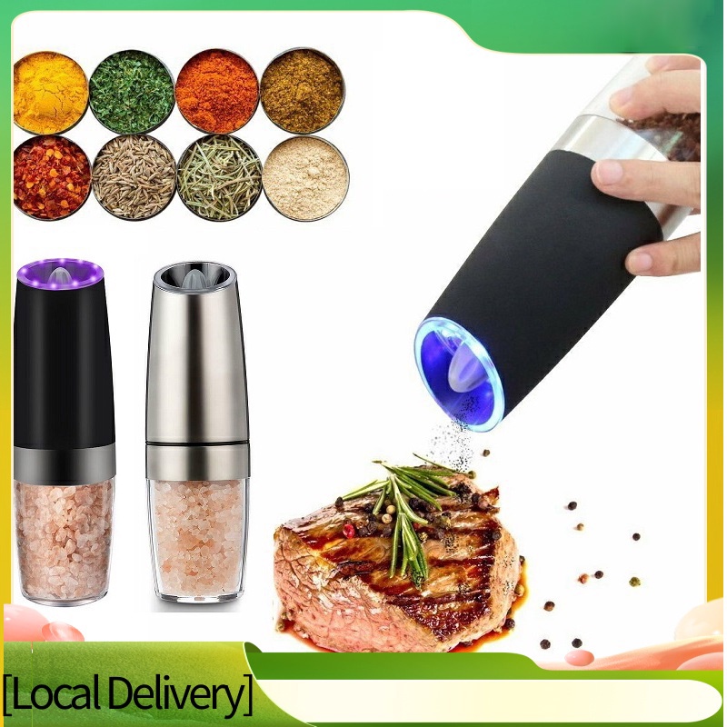 Automatic Pepper Grinder or Salt Mill, Electric Coffer Grinder, Gravity