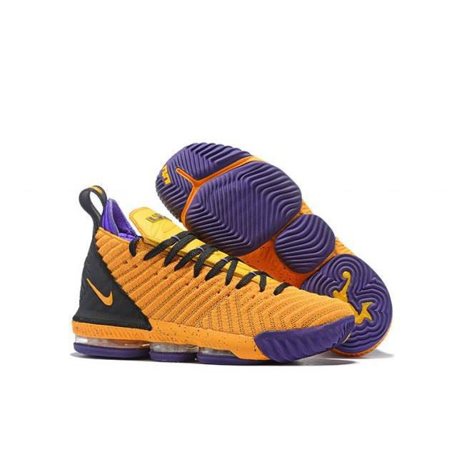 lebron 16 yellow and purple