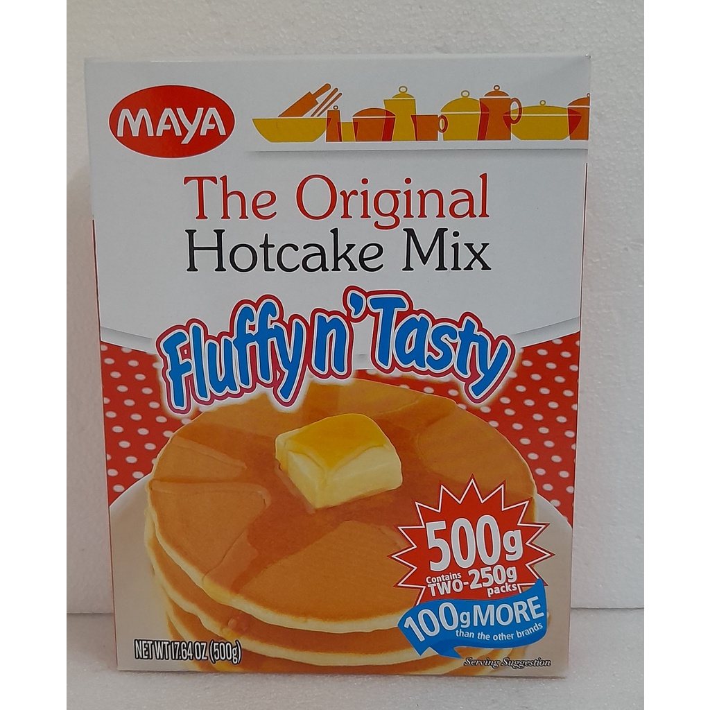 MAYA Fluffy n Tasty Pancake (3 boxes in 1 pack) The Original Hotcake Mix 500g Shopee Philippines