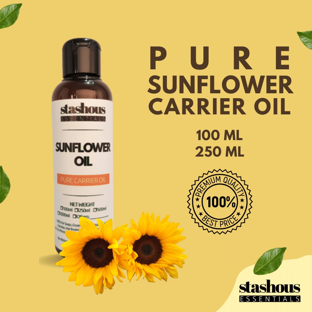 Sunflower Oil Carrier Oil 100ML For Skin, Soapmaking & Cosmetic Formulations Shopee