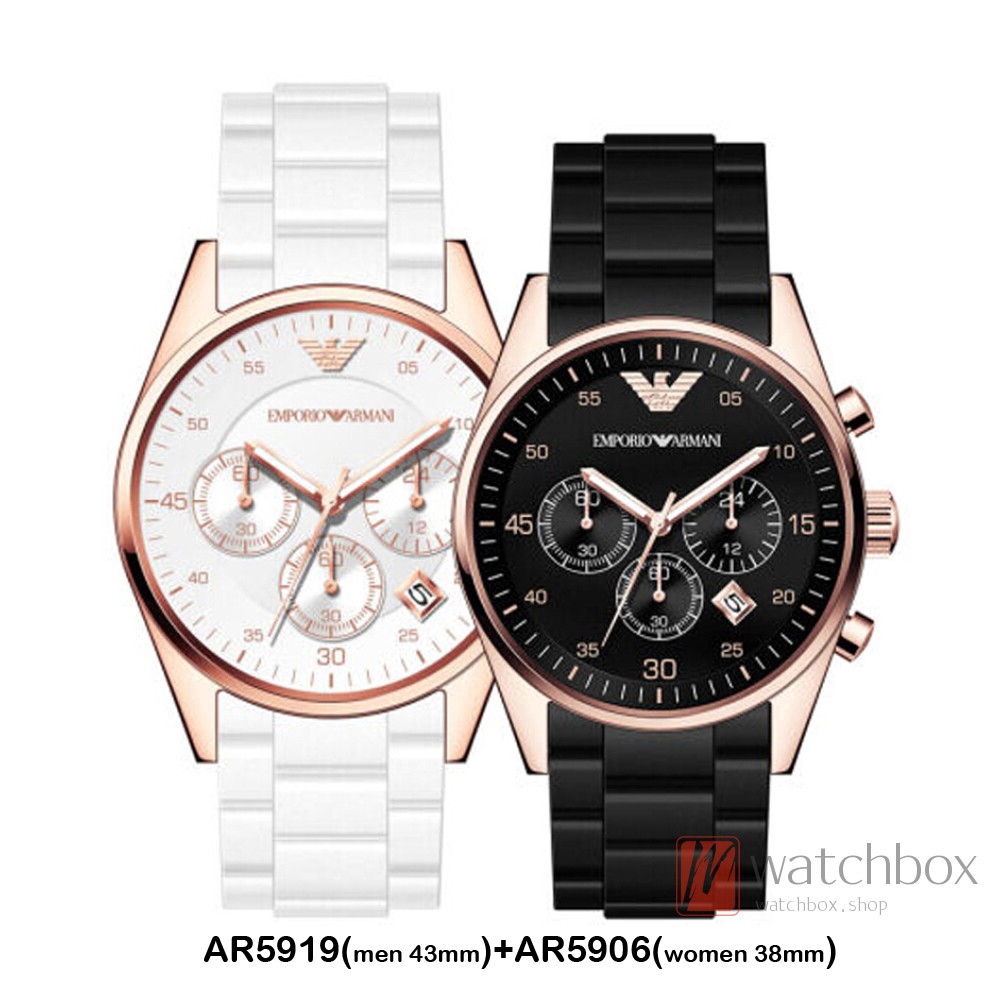 Emporio Armani Fashion Quartz Men And Women Couple Watches  AR5905/AR5906/AR5920Hot Selling | Shopee Philippines