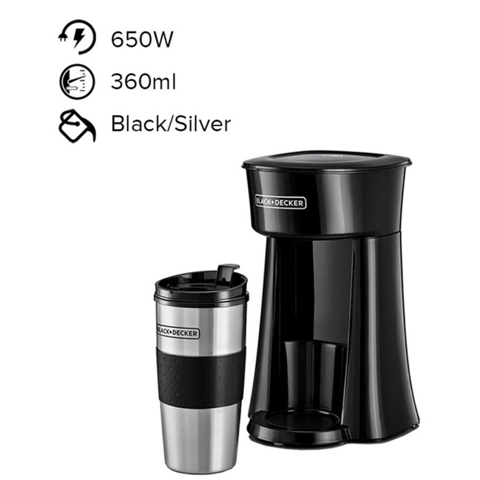 Black+Decker Coffee Maker with Travel Mug 360ml Shopee Philippines