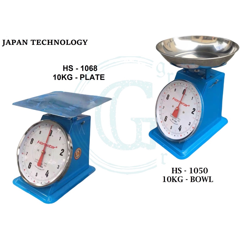 (Homstar) 10kg Mechanical plate WEIGHING SCALE/TIMBANGAN/KILOHAN
