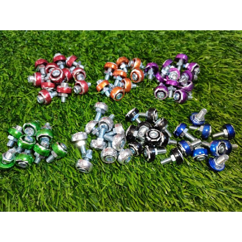 Universal Allen Bolt with Nut for Motorcycle and Car Plate (1 pair