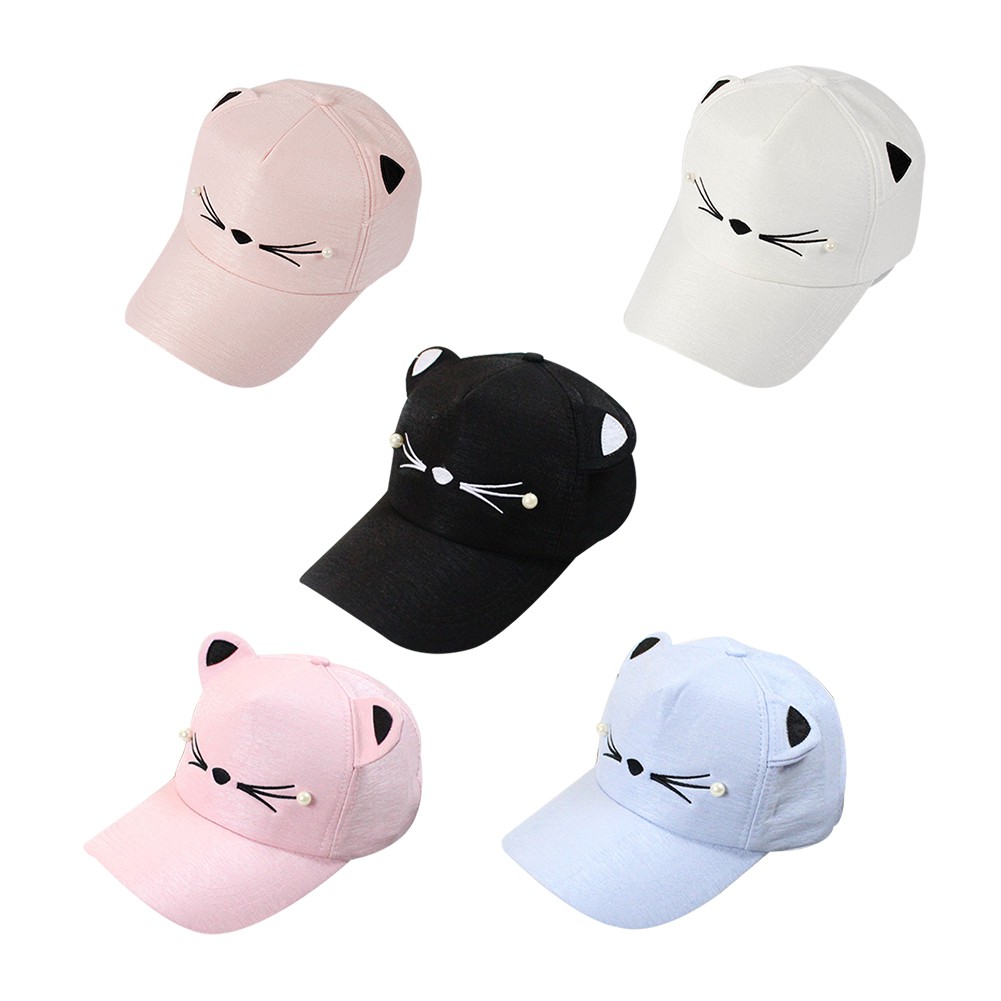 baseball cap with cat ears