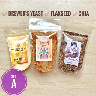 ✅ Lactation Cookie INGREDIENTS Set A (galactagogue) brewers yeast brewer's flaxseed chia seeds