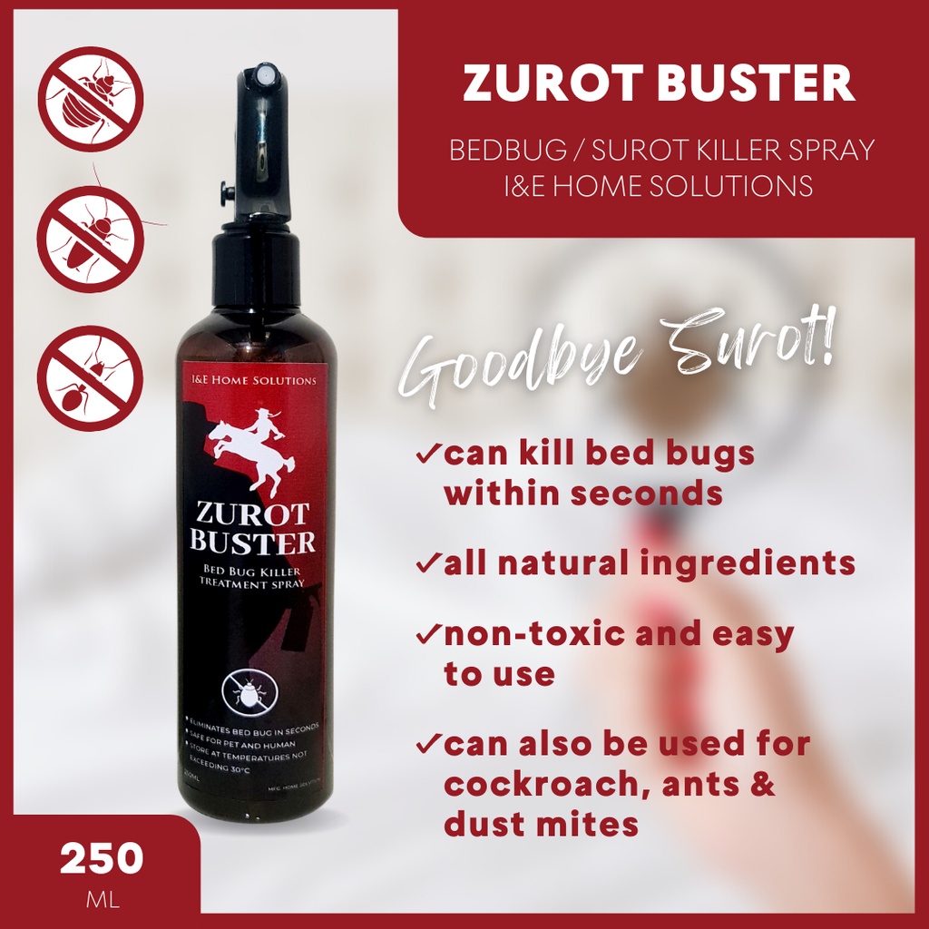 Original Zurot Buster BedBug / Surot Killer Spray | Shopee Philippines