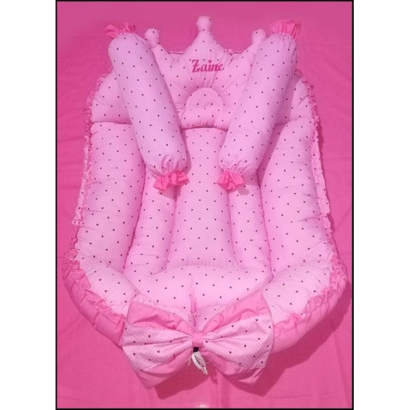 P1: / BABY NEST for Baby Girl (REG Set with Crown or Ribbon) / Cribnest
