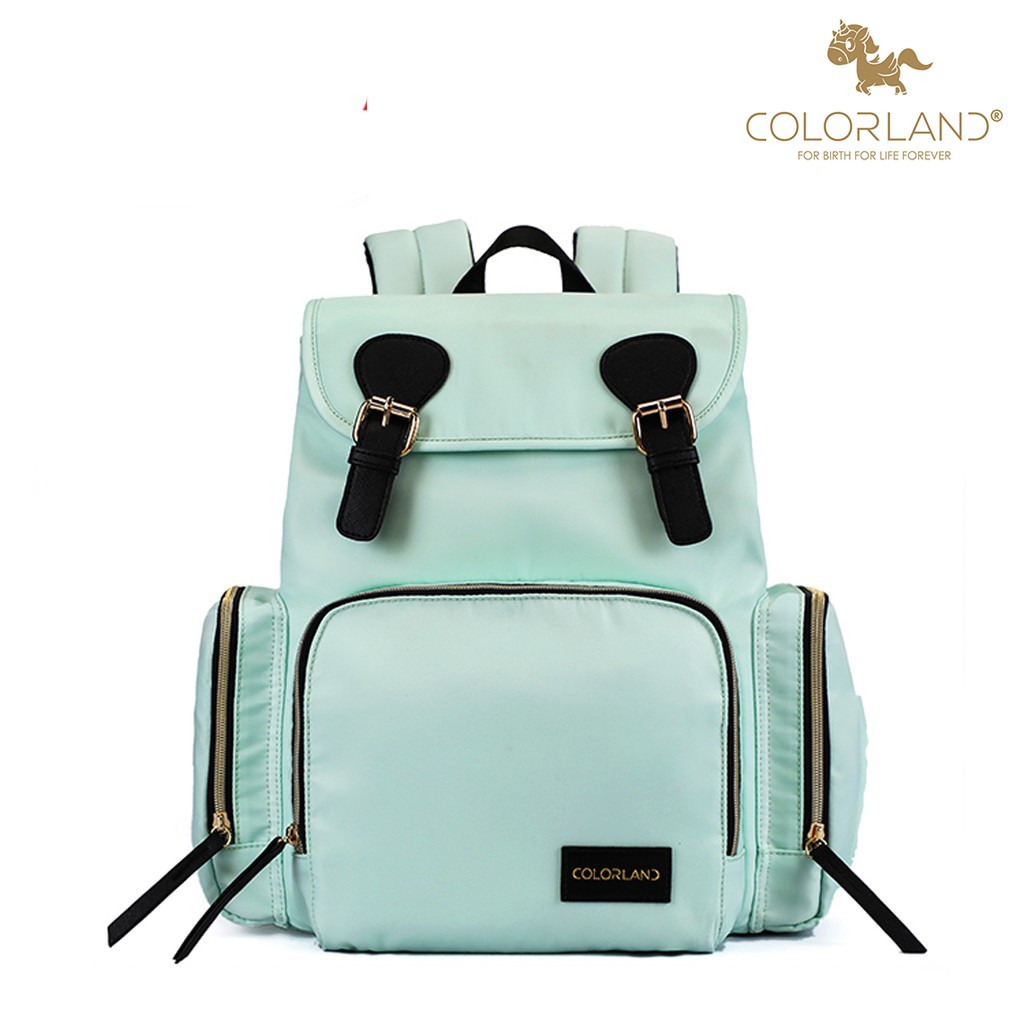 mint green diaper bag