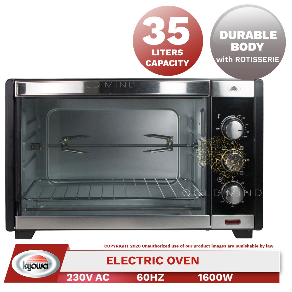 Kyowa 35L Electric Oven W/ Rotisserie 1600W Shopee Philippines