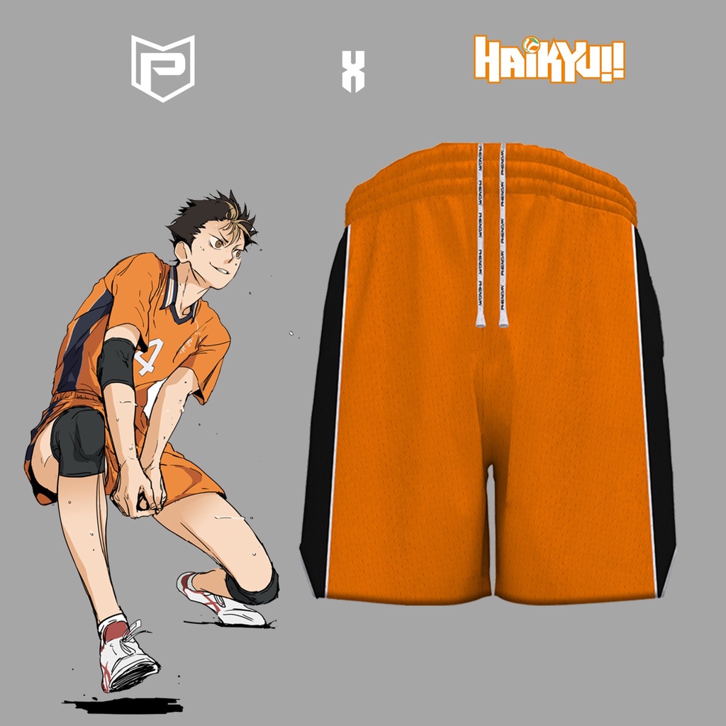 Premium Haikyuu Jersey Yu Nishinoya Libero Jersey SHORTS (All Sizes
