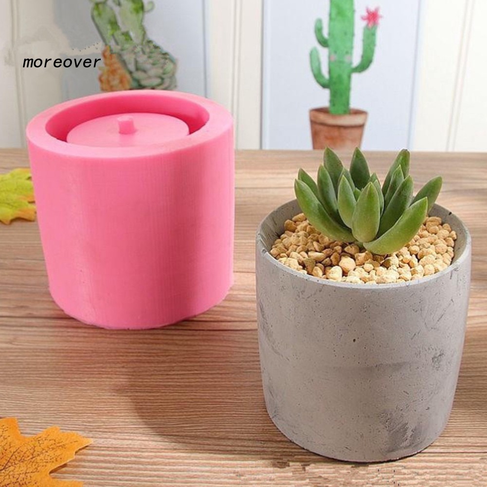 More☼DIY Round Succulent Flower Pot Plants Planter Vase Handmake