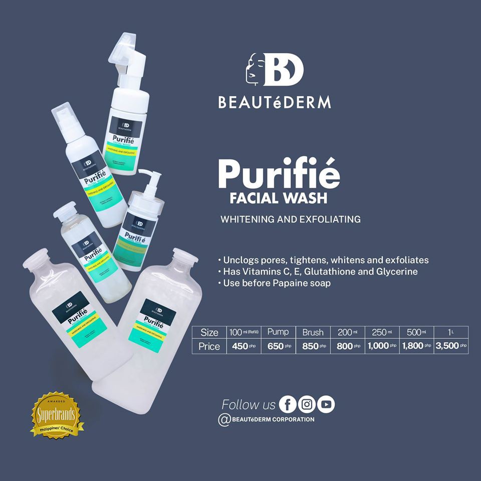 beautederm exfoliating facial cleanser