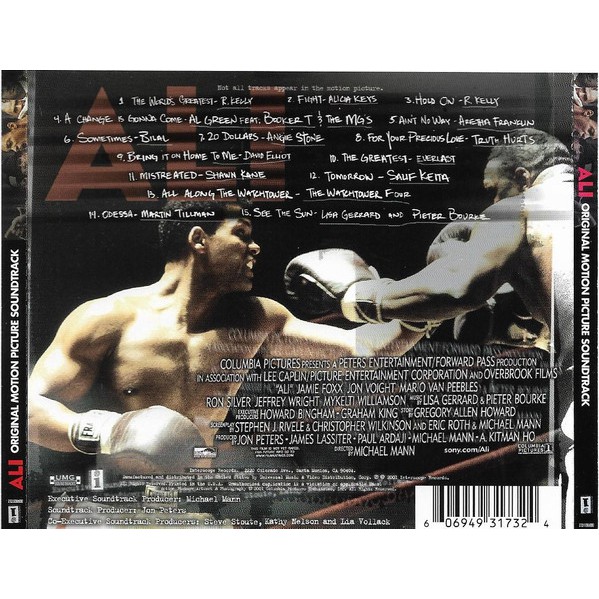 Various Ali Original Motion Picture Soundtrack Cd Shopee Philippines