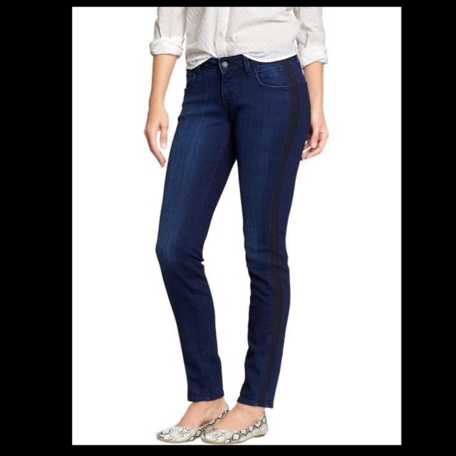 women's tuxedo stripe jeans