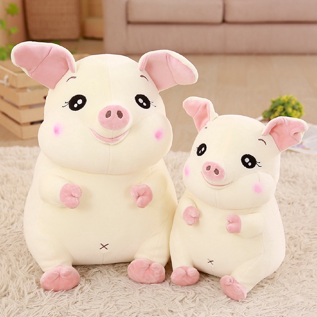 large plush pig