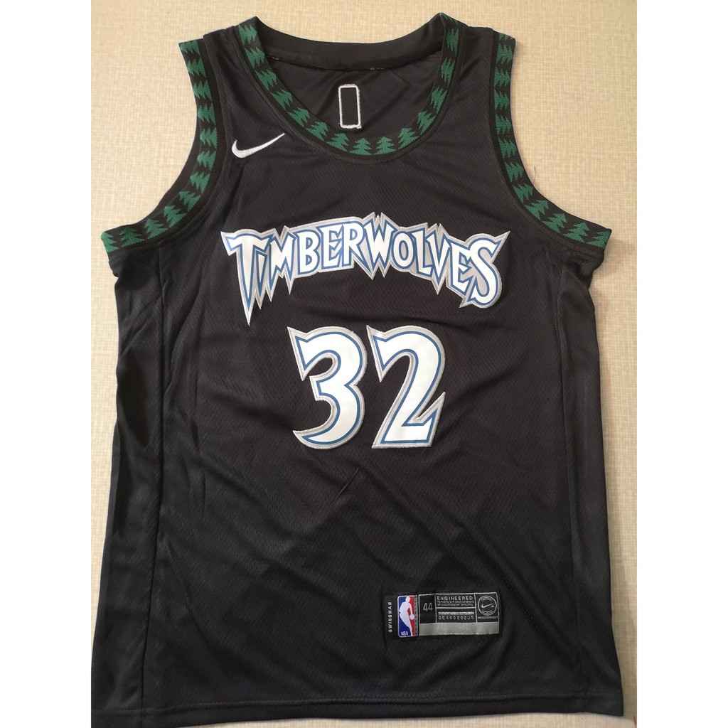 timberwolves jersey black