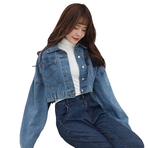 jean jacket with different sleeves