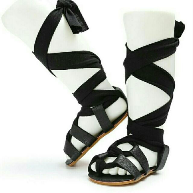 baby girl lace up sandals