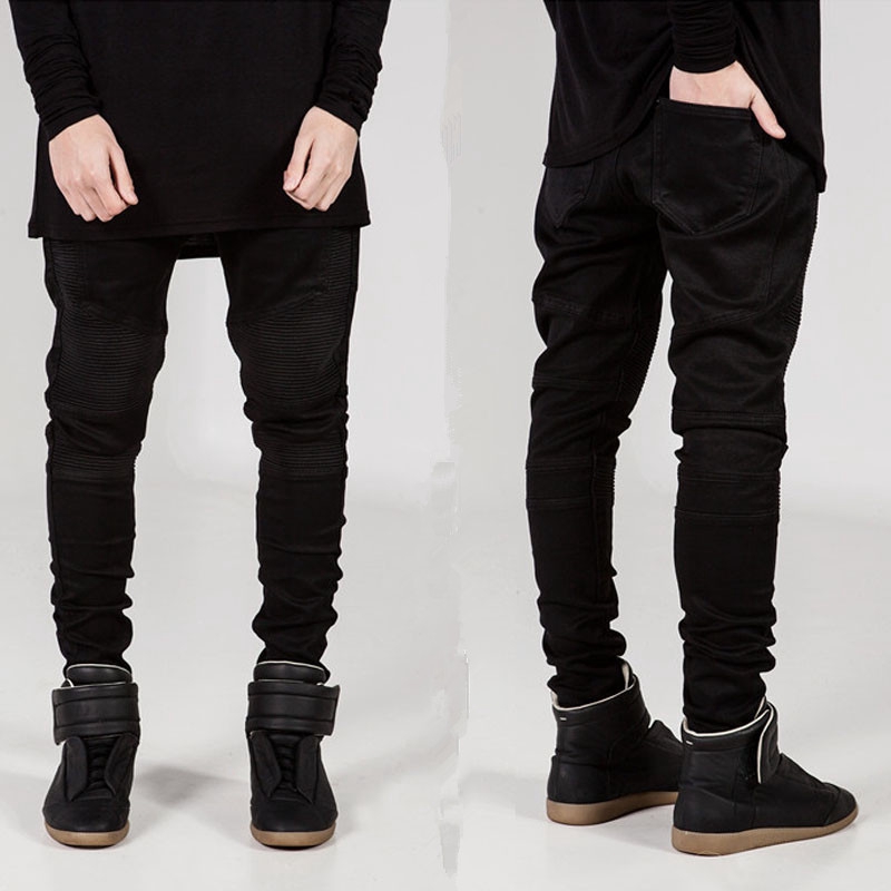 mens biker moto jeans
