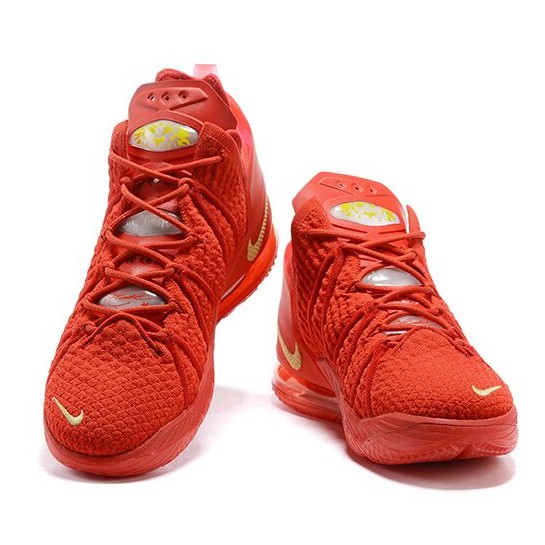 Basketball Shoes LeBron 18 triple red for men | Shopee Philippines