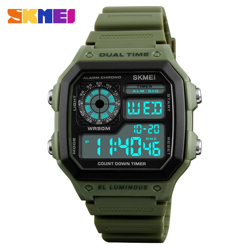 Skmei 1299 Casual Luxury Led Digital Sport Watch Waterproof For Men
