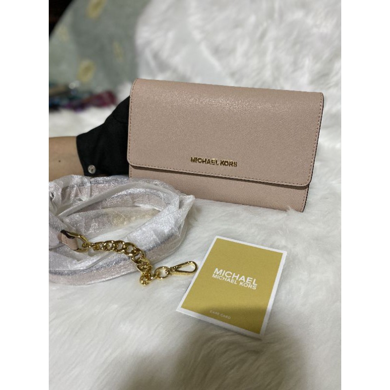 Michael Kors Jet Set 3 in 1 Sling Wallet/Clutch | Shopee Philippines