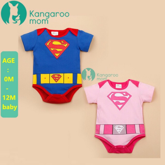 superman onesie baby