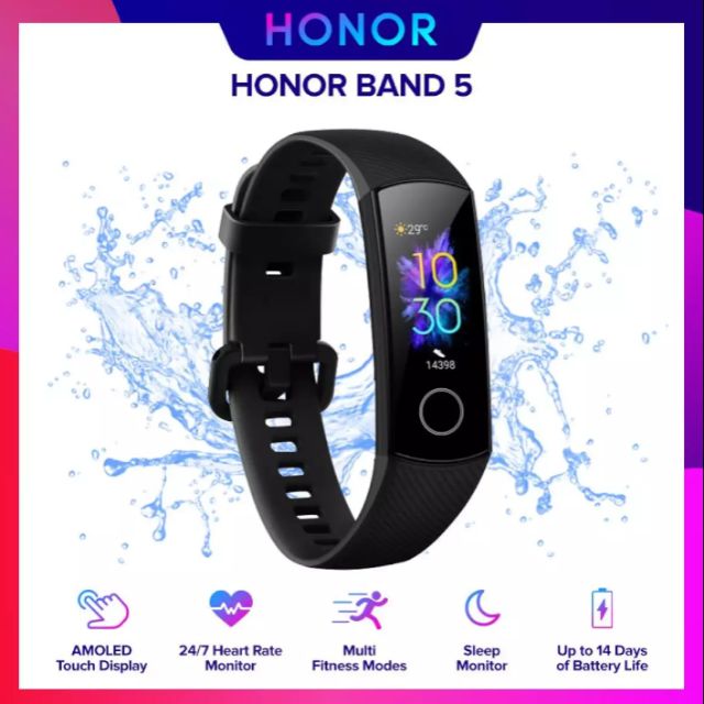 Honor Band 5 Amoled Display Colorful Watch Face