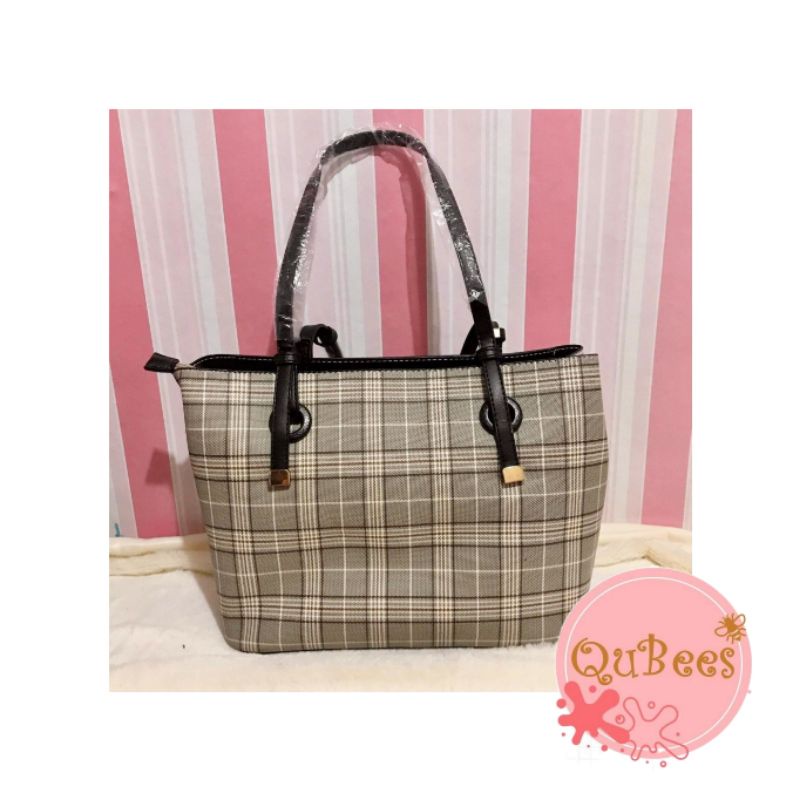 HOWRU CHECKERED SHOULDER BAG HANDBAG | QuBees | Shopee Philippines