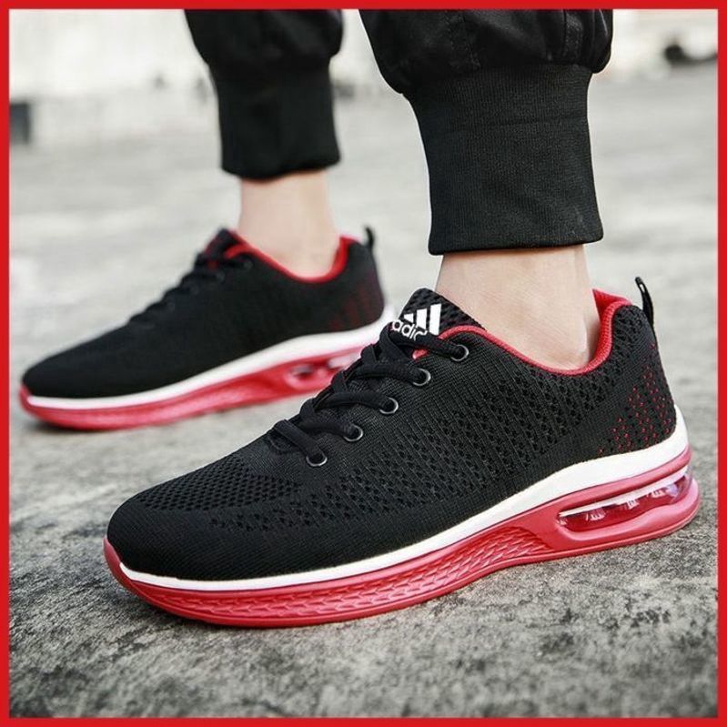 adidas red sports shoes