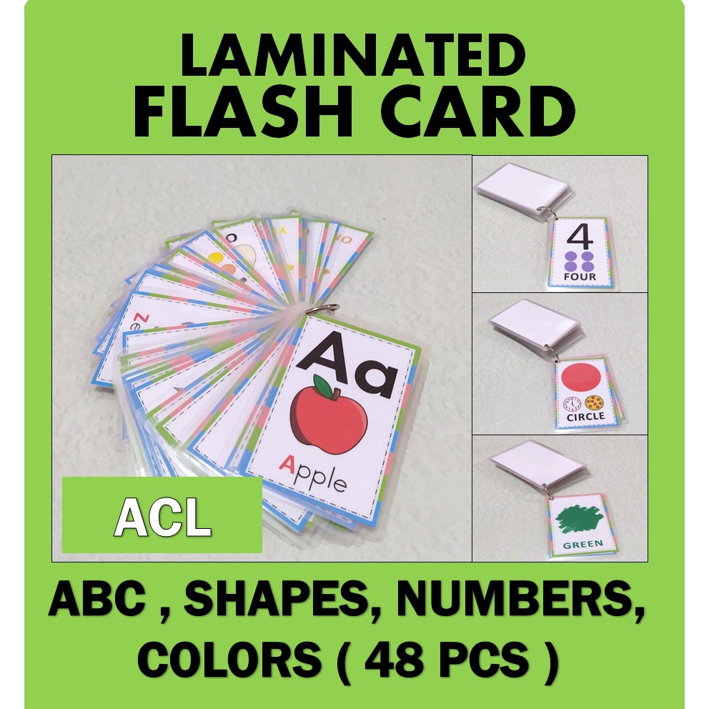 FLASH CARD SET (LAMINATED) Shopee Philippines