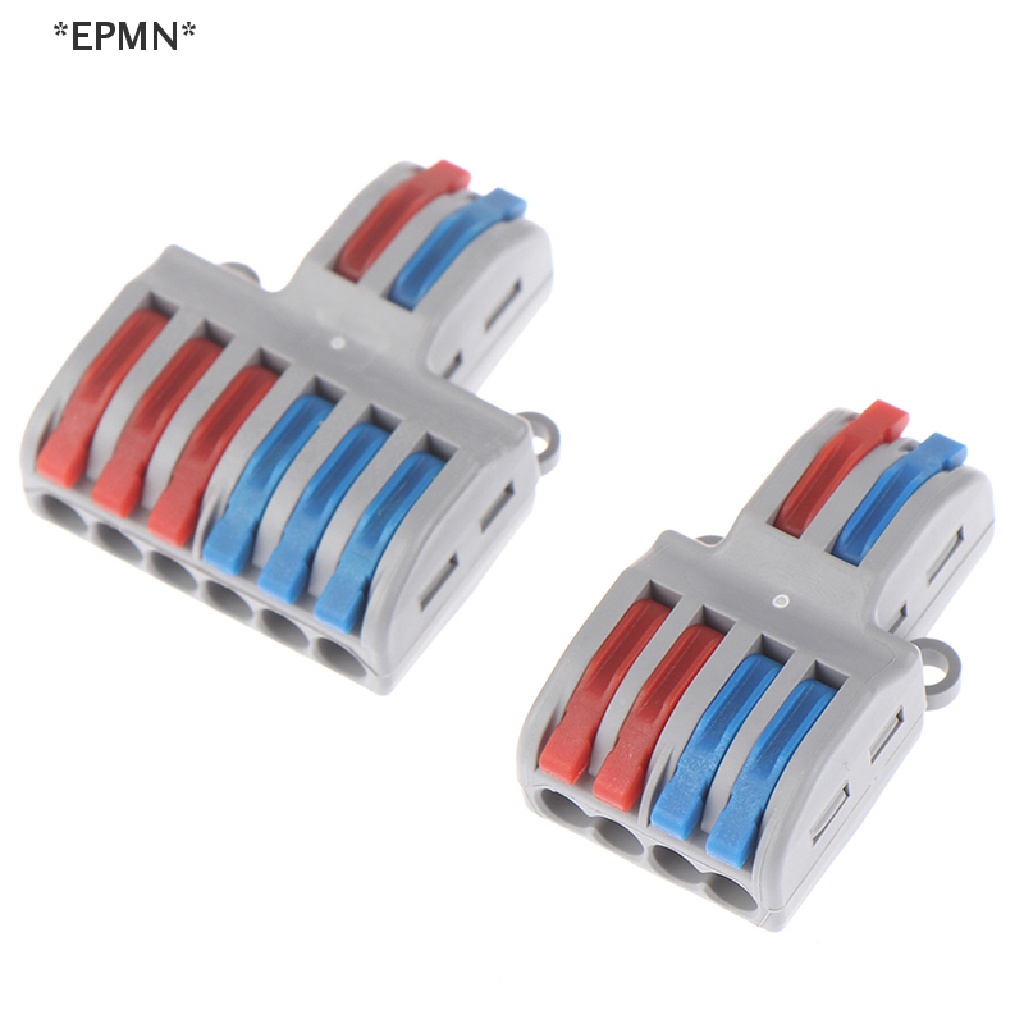 EPMN Spring Lever Terminal Block Electric Cable Wire Connector PCT-222 ...