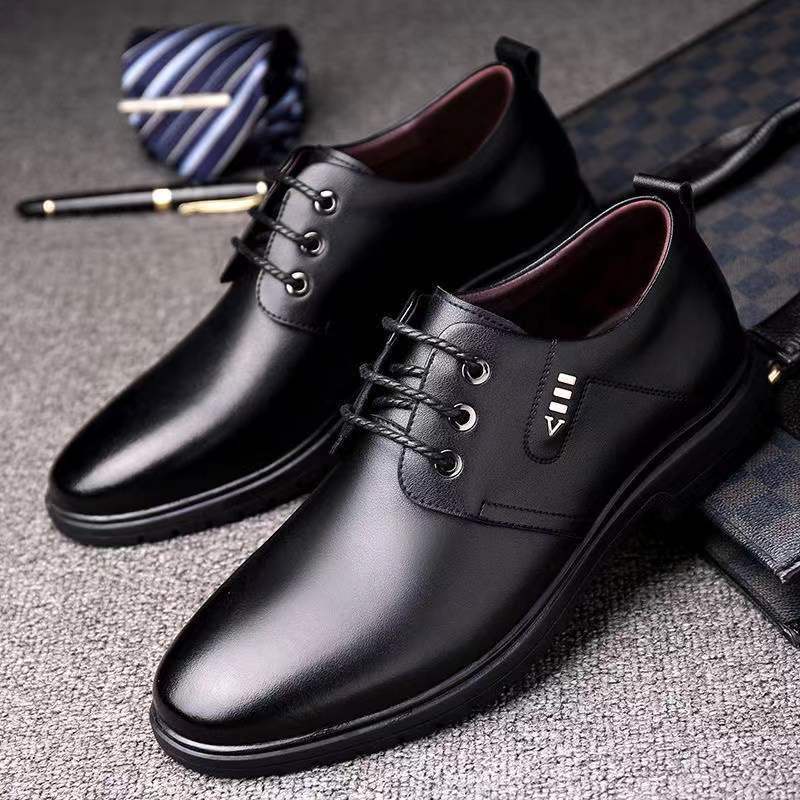 Men's Leather Shoes Formal Business British Style Casual Shoes Soft ...