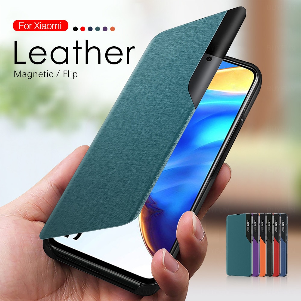 Smart View Flip Leather Case For Xiaomi Mi 10T Pro Cases On