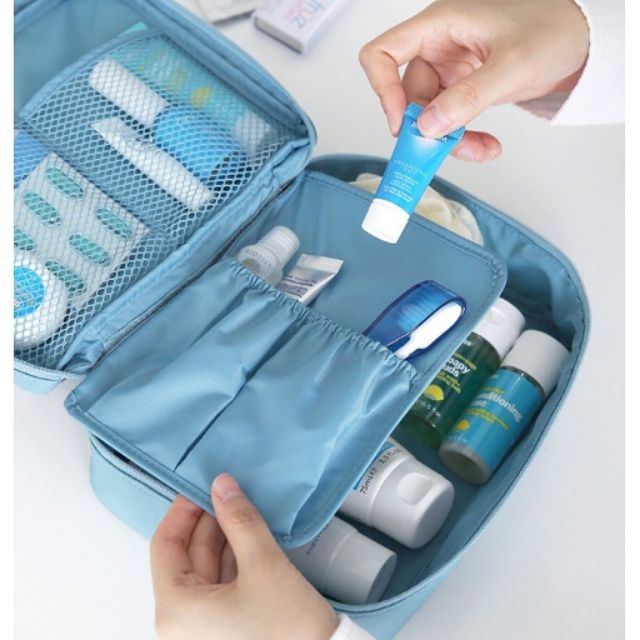 Cosmetics Toiletry / Toiletries Organizer Pouch Bag Travel | Shopee ...