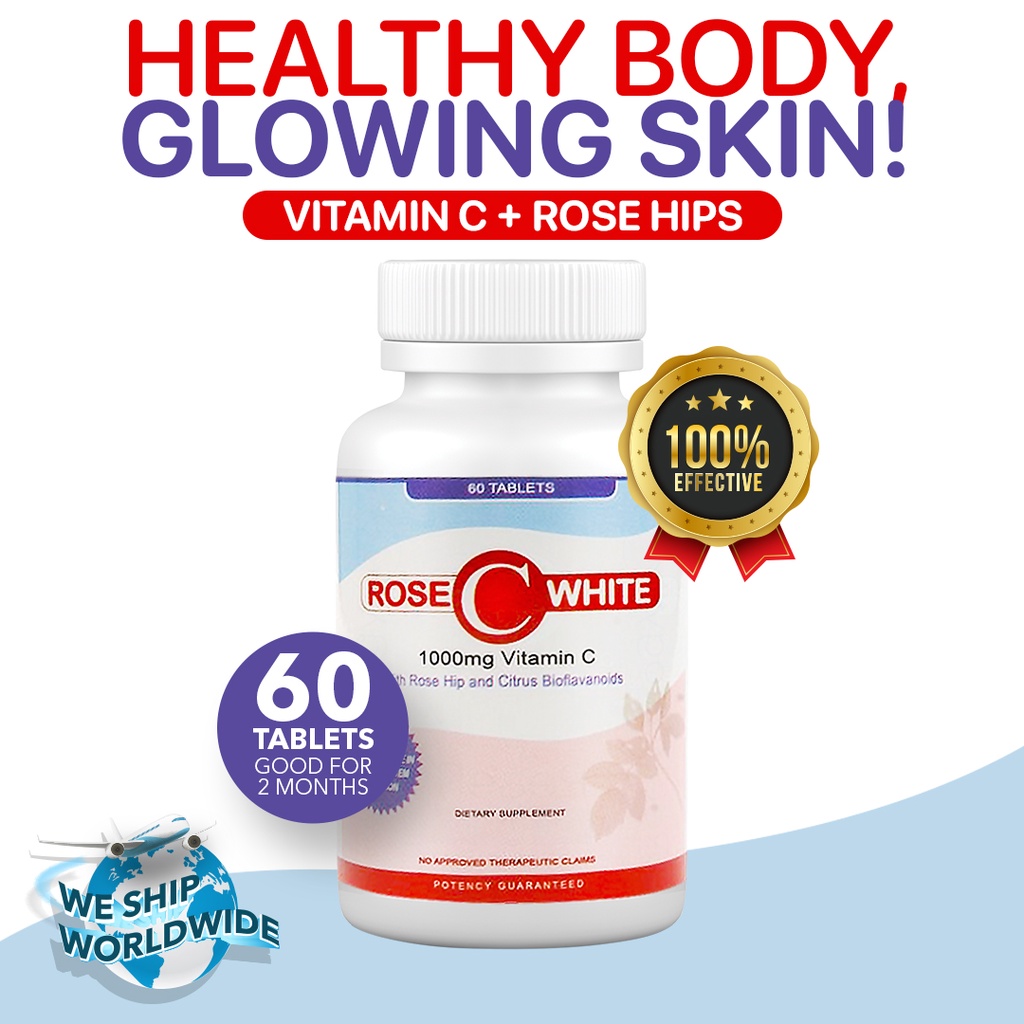 Rose C White Vitamin C 1000mg ( IMMUNE SYSTEM BOOSTER + SKIN