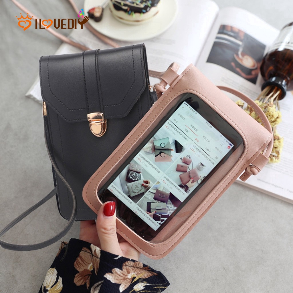 clear cell phone crossbody