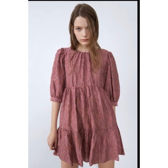 zara textured dress