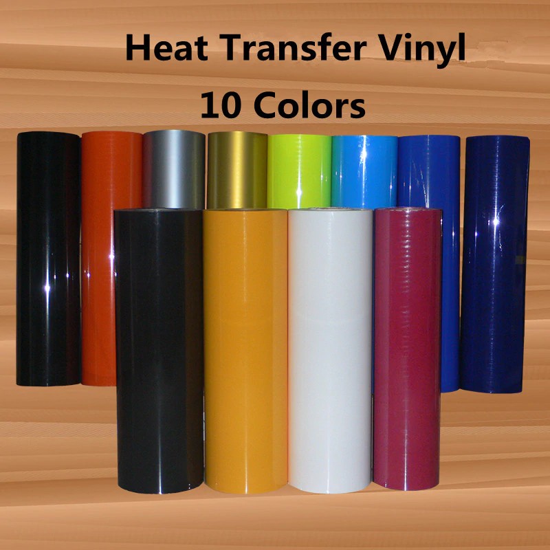 pu heat transfer vinyl iron on fabric htv press cutter print shopee