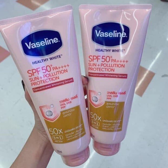 Vaseline Healthy White SPF50 Concentrated Whitening Serum Body Lotion